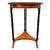 Mid 20th Century American Regency Revival Mahogany Martini Accent Table With Faux Bamboo Legs & Brass Gallery For Sale - Image 4 of 8