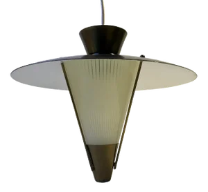 Scandinavian Functionalist Ceiling Lamp, 1940s