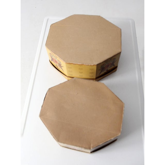 1940s Vintage Knox Hat Boxes Pair For Sale - Image 5 of 12