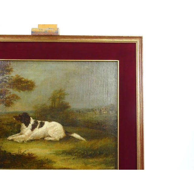 Landscape with Dog, Oil Painting on Canvas, England 19th-Century For Sale - Image 6 of 9