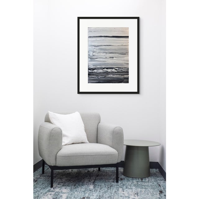 14.2" by 18.9" Emotional Topography — Break (No. 5) - Original Abstract Landscape, Oil Painting by Diane Grant - Unframed For Sale - Image 4 of 4