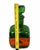 Vintage Green Glass Decanter W/Embossed Leather Horse Motif Western 1950s-1970s For Sale - Image 4 of 5