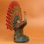 Traditional Colored Glaze Figure of a Peacock in Full Display For Sale - Image 3 of 9