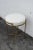 Modern Vintage Metal Round Vanity Stool For Sale In Miami - Image 6 of 10