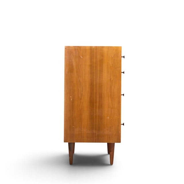 Glenn of California Robert Baron for Glenn of California Mid Century Dresser Walnut Highboy Dresser For Sale - Image 4 of 9