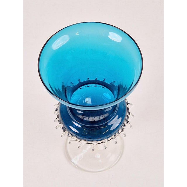 Mid-Century Modern Blue Murano Glass Vase, 1960s For Sale - Image 7 of 10