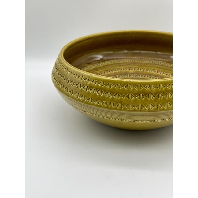Bitossi Large Vintage Bowl by Aldo Londi for Bitossi, 1950s For Sale - Image 4 of 9