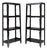 Pair of Antique Chinese Cartouche Collector's Shelves, 19th Century For Sale