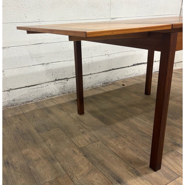 Vintage Mobler Danish MCM Teak Draw Leaf Expandable Extendable Dining Table For Sale - Image 12 of 14