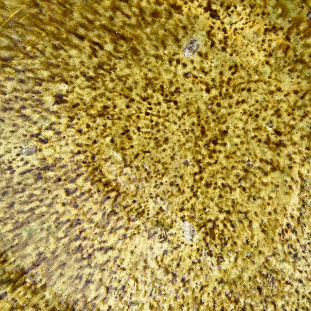 1970s Moroccan Ochre Tamegroute Plate For Sale - Image 4 of 6