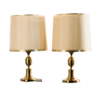 Brass Table Lamps by Otterpohl Leuchten, 1970s, Set of 2 For Sale
