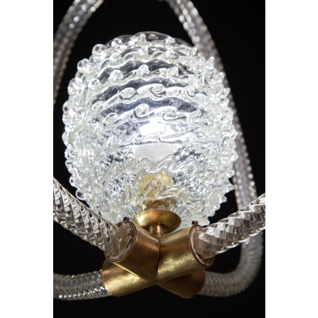 Ercole Barovier Art Deco Chandelier, 1940s For Sale - Image 6 of 12