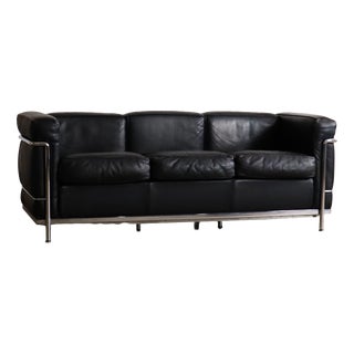 LC2 Three-Seater Sofa by Charlotte Perriand for Cassina, 1960s For Sale
