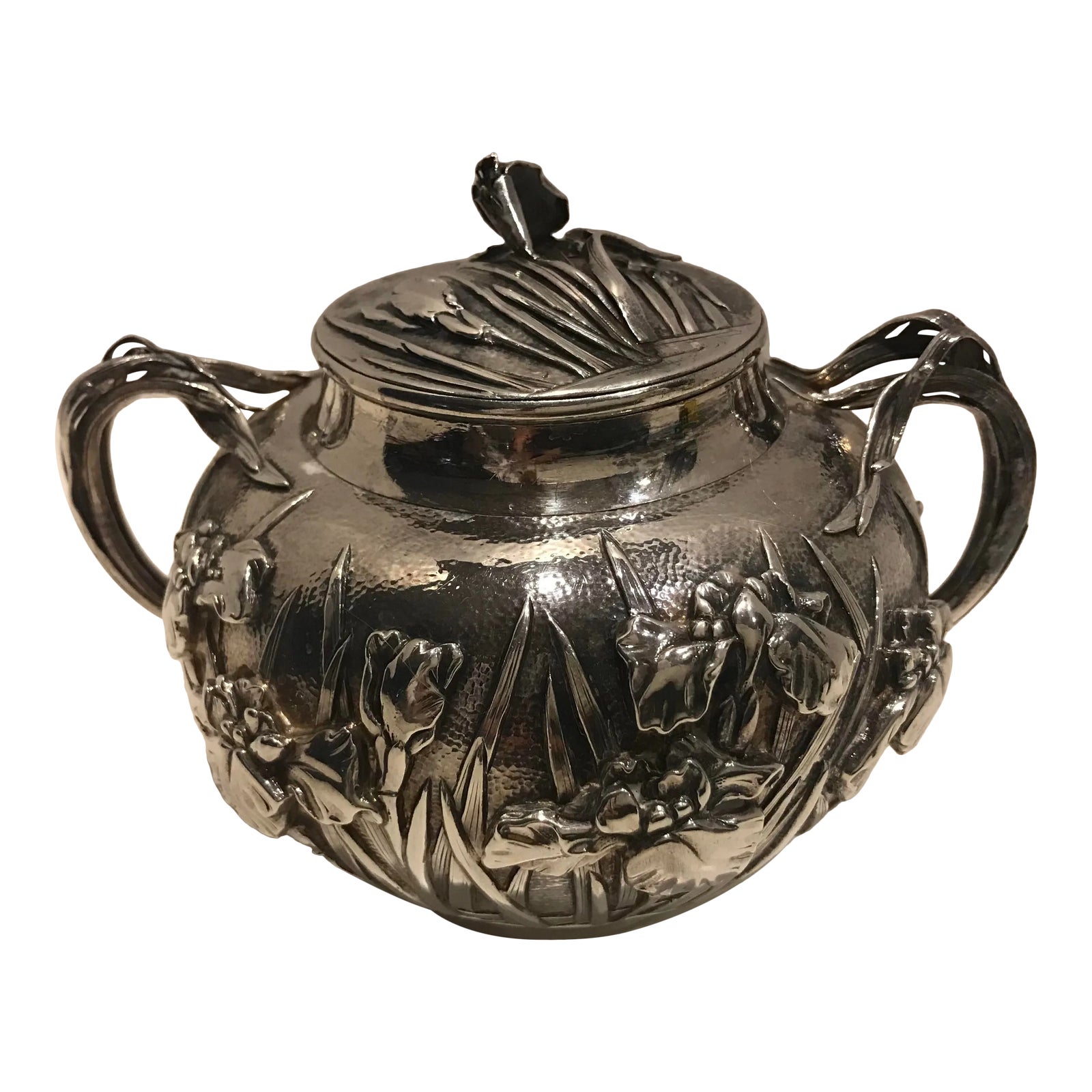 Arthur & Bond Japanese (Yokohama) Sterling Silver Sugar Bowl