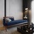 Essex Blue Velvet Daybed by Javier Gomez For Sale - Image 3 of 7