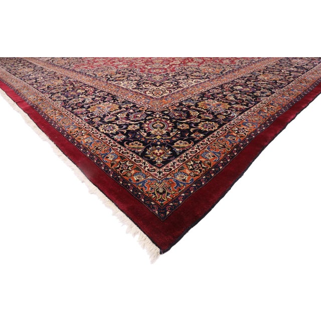 77405 Vintage Persian Mashhad Rug, 16'09 x 22'02. The Imperial Flourish: A Vintage Persian Mashhad Masterpiece of Palatial...
