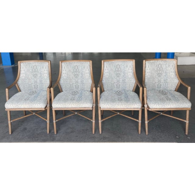 Vintage McGuire Passage Dining Armchairs, Set of 4 – Cane Back Rattan For Sale - Image 12 of 12