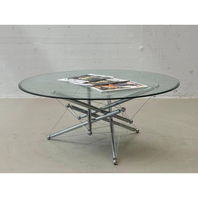 Metal Tensegrity 713 Coffee Table by Theodore Waddell for Cassina, 1973 For Sale - Image 7 of 13