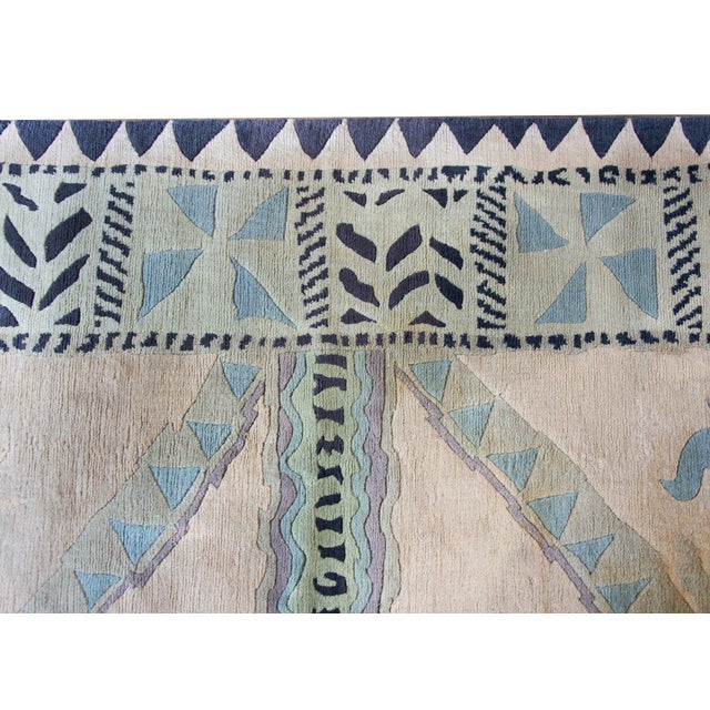 Vintage Tibetan Rug For Sale - Image 4 of 13