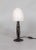 Alabaster 1920s Art Deco Iron Table Lamp with Alabaster Shade by Marcel Vasseur For Sale - Image 8 of 12