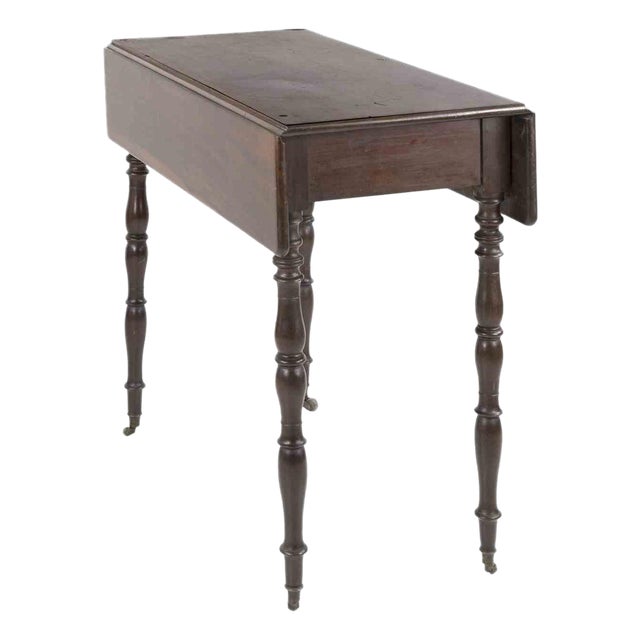 Mid-Century Modern Mahogany Side Table, Italy For Sale
