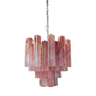 Glass Tube Chandelier, 1990s For Sale