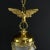 Art Nouveau Hanging Lamp Bronze with Eagle and Teardrop Shape, 1900s For Sale - Image 3 of 8