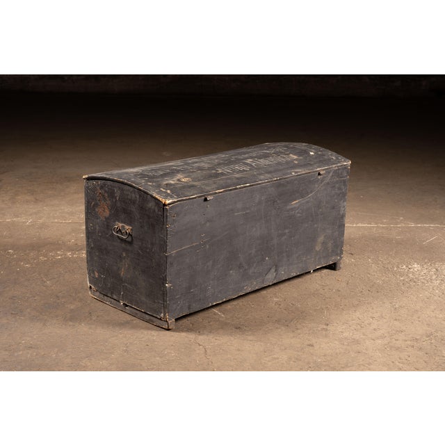 Late 19th Century Late 19th Century "Jules D’Hooge" Belgian Immigrant Trunk For Sale - Image 5 of 10