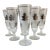 Vintage Sterling Silver Leaf Foliage Drinking Cocktail Glasses - Set of 7 For Sale
