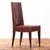 1940s Set of 6 French Wood and Leather Dining Chairs in the Manner of Jean-Michel Frank, C. 1940 For Sale - Image 5 of 7