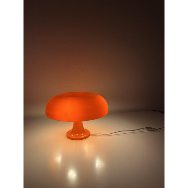Early 21st Century Vintage Nessino Table Lamp in Orange by Giancarlo Mattioli for Artemide, 2010s For Sale - Image 5 of 11