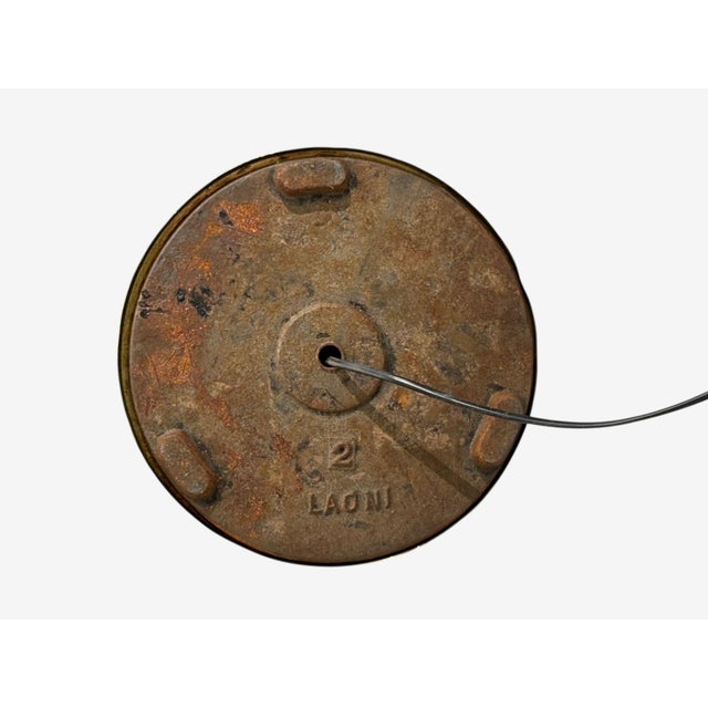 Laoni Belysning, Swedish Modern, Floor Lamp, Stained Wood, Brass, Sweden, 1960s For Sale - Image 14 of 14