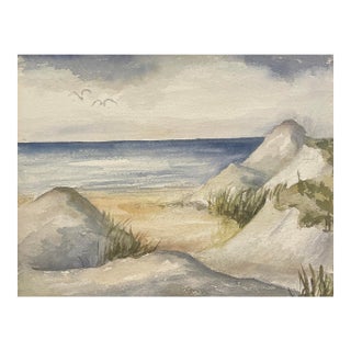 Olive Granger Dunes Beach Landscape Painting For Sale