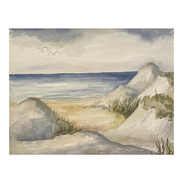 Olive Granger Dunes Beach Landscape Painting For Sale