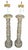 Pair of 18th C Style Italian Country Column Form Table Lamps.