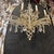 1940s 1940s French Silver Leaf and Crystal Chandelier 12 Lights For Sale - Image 5 of 9