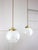 Mid-Century Murano Glass and Brass Pendant Lamp For Sale - Image 16 of 16
