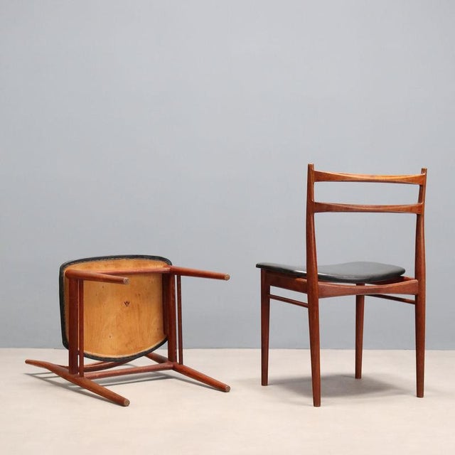 Vintage Danish Chairs by Henry Rosengren Hansen for Brande Møbelindustri, 1960s, Set of 6 For Sale - Image 9 of 12