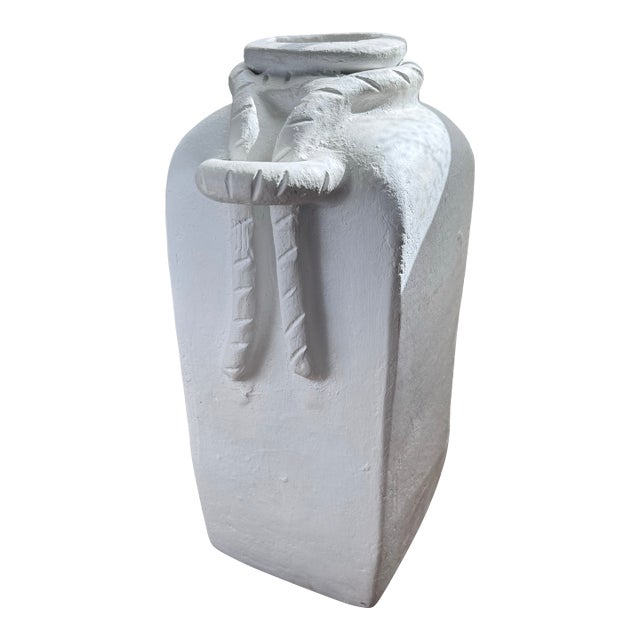 Circa 1970s Tall Sculptural Terra Cotta Planter –Organic Modern Form in the Spirit of John Dickinson, Acquired From Palm Beach Estate For Sale