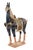 Monumentales Tang Dynasty–style caparisoned horse sculpture standing approximately 42 inches tall. This large-scale...