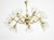 Mid-Century Modern Mid-Century Modern Glass and Brass Chandelier by Rupert Nikoll, 1950s For Sale - Image 3 of 18