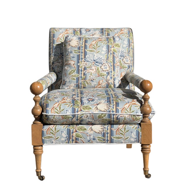 Pair Bradstreet Armchairs in Cowtan & Tout For Sale - Image 13 of 17