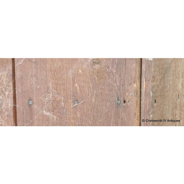 Antique Mid 19th Century Painted & Washed American Pine Primitive Corner Cabinet Cupboard, C1850 For Sale - Image 17 of 18