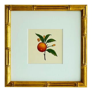Original Hand-Painted Clementine Painting, Framed For Sale