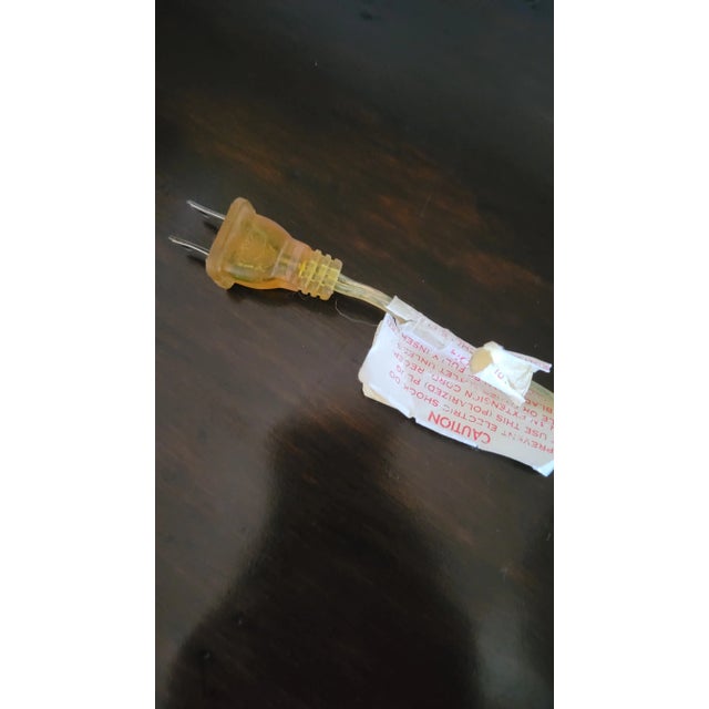 Mid 20th Century Ornate Wrought Iron Lamp With Floral Details For Sale - Image 4 of 12