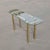 Metal Vintage Brass and Glass Console Table, Mid-Century, Hollywood Regency For Sale - Image 7 of 13