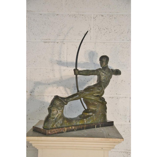 Victor Demanet, Art Deco Archer, 1920s, Bronze For Sale - Image 3 of 15