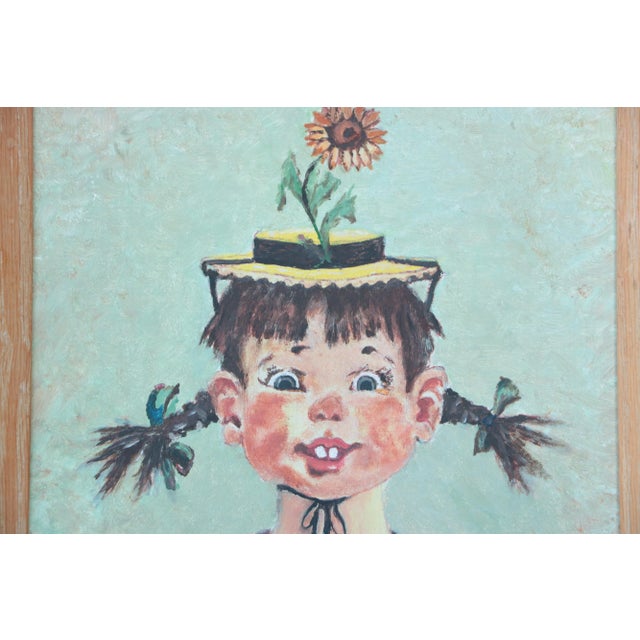 Norman Rockwell Oswald & Penelope Original Portrait Paintings After Florence Kroger For Sale - Image 4 of 10