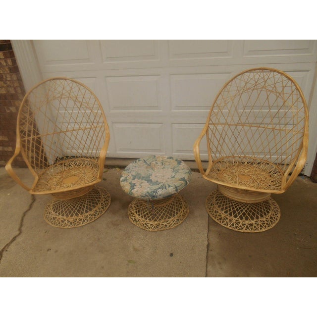 Russell Woodard Spun Fiberglass Patio Set Chairish