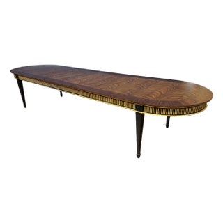 Century Traditional Oval Dining Table For Sale